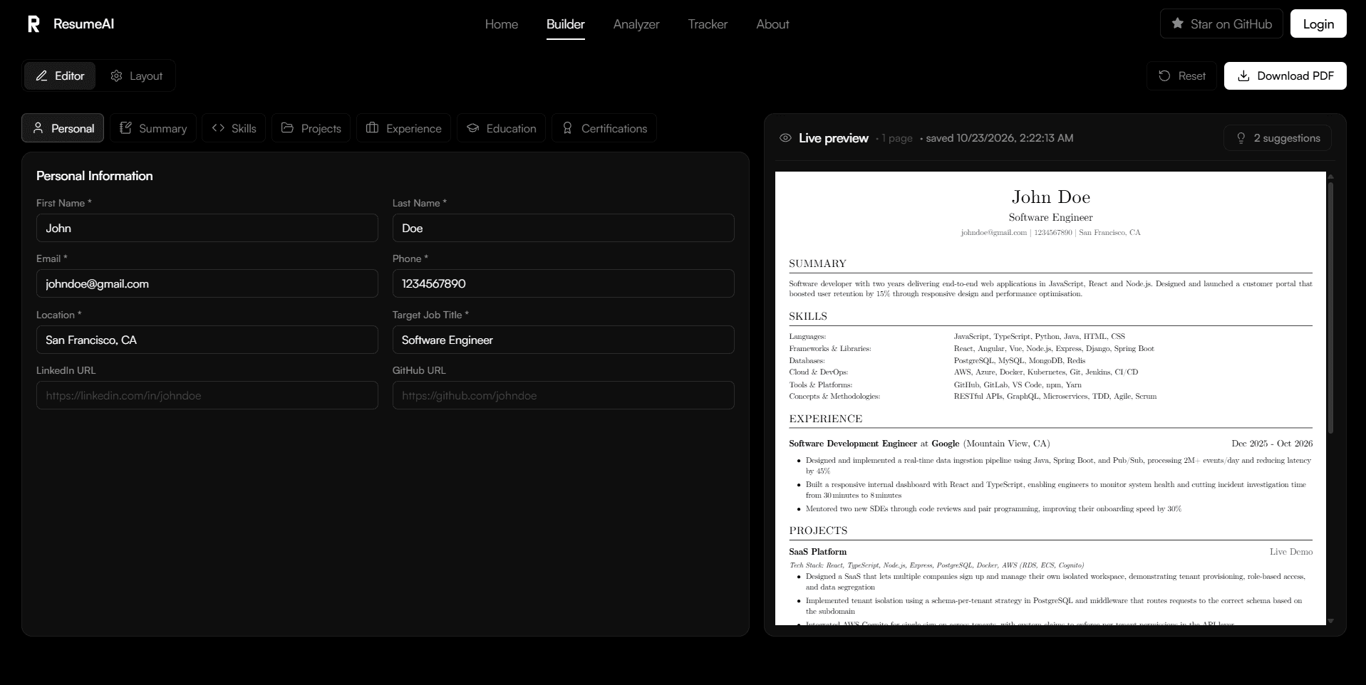 Resume AI — Need an ATS-friendly template? Covered.